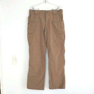 5.11 Tactical Pants Men 34x32 34x31 Brown Ripstop Cargo Workwear DoubleKnee*READ